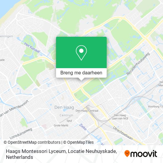 Haags Montessori Lyceum, Locatie Neuhuyskade kaart