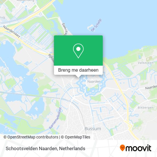 Schootsvelden Naarden kaart