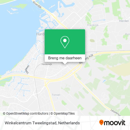 Winkelcentrum Tweelingstad kaart