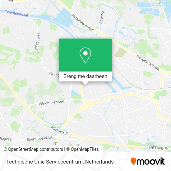 Technische Unie Servicecentrum kaart