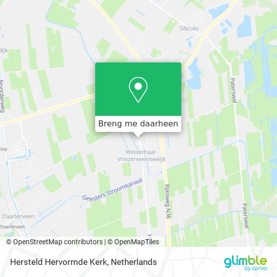 Hersteld Hervormde Kerk kaart