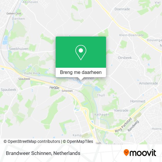 Brandweer Schinnen kaart