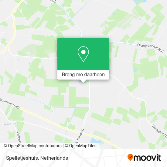 Spelletjeshuis kaart