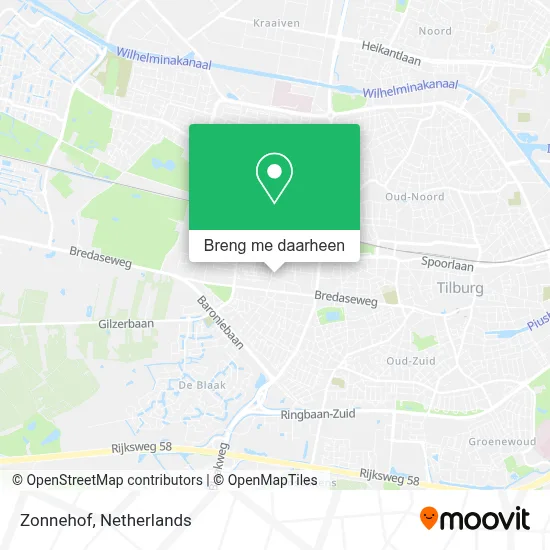 Zonnehof kaart