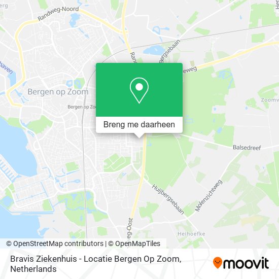 Bravis Ziekenhuis - Locatie Bergen Op Zoom kaart