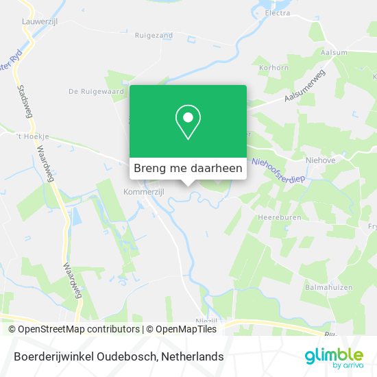 Boerderijwinkel Oudebosch kaart