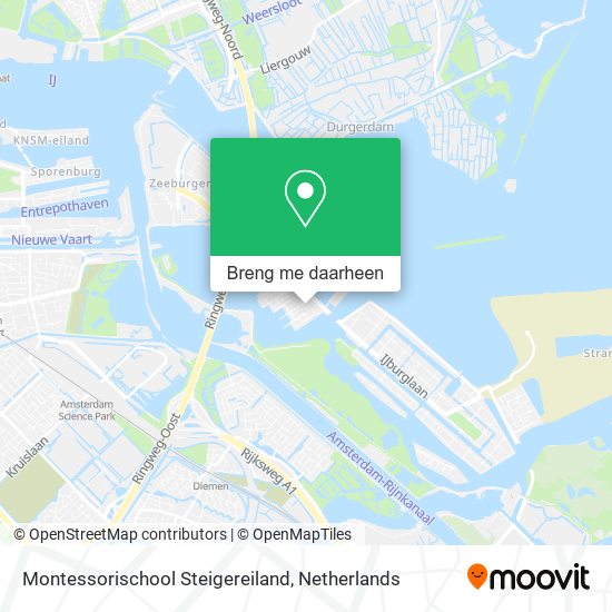 Montessorischool Steigereiland kaart