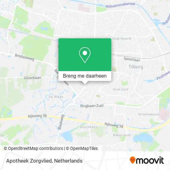 Apotheek Zorgvlied kaart