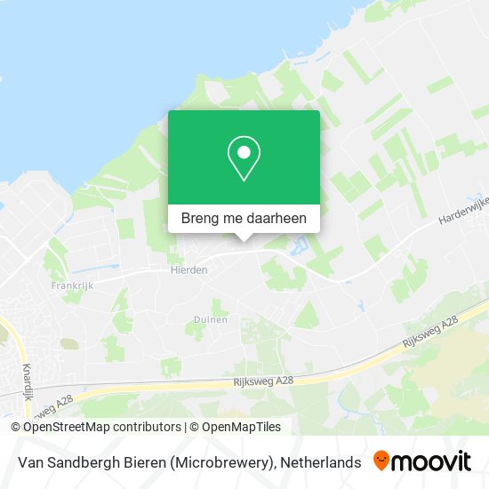 Van Sandbergh Bieren (Microbrewery) kaart