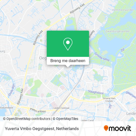 Yuverta Vmbo Oegstgeest kaart