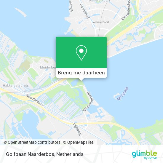 Golfbaan Naarderbos kaart