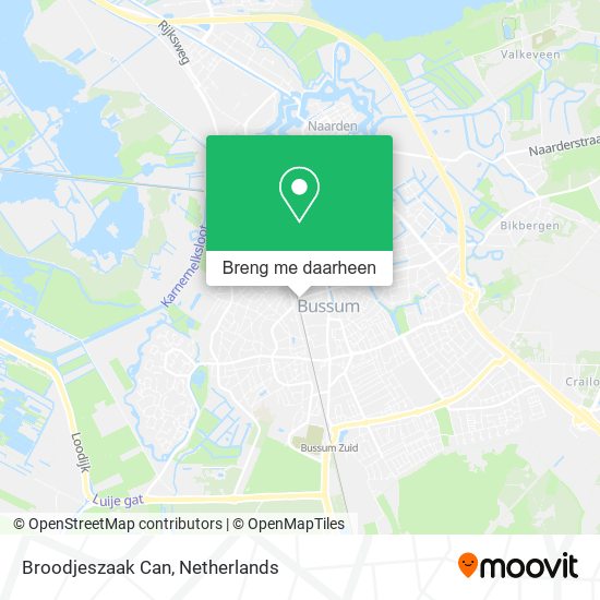 Broodjeszaak Can kaart