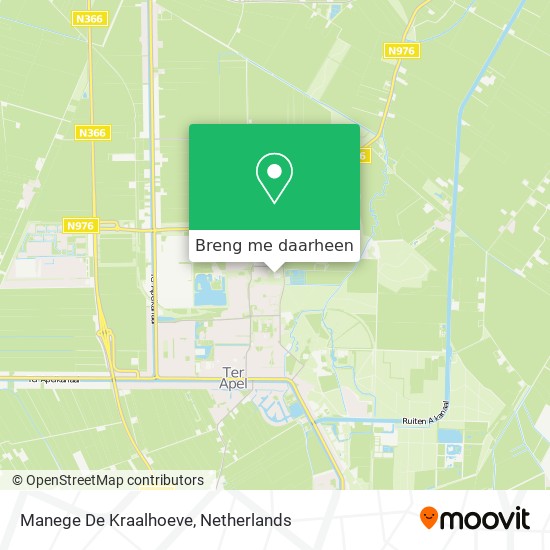 Manege De Kraalhoeve kaart