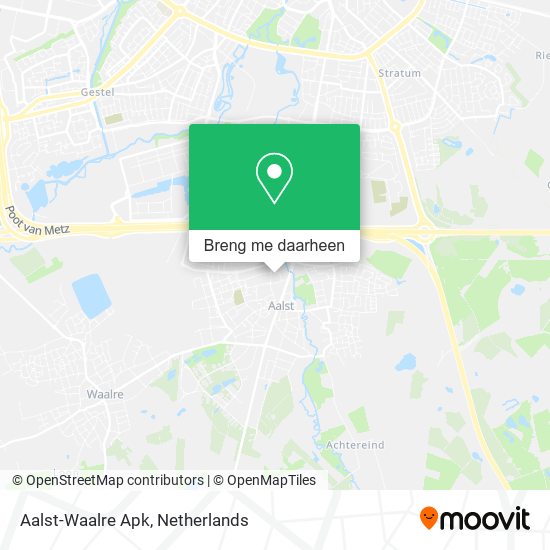 Aalst-Waalre Apk kaart