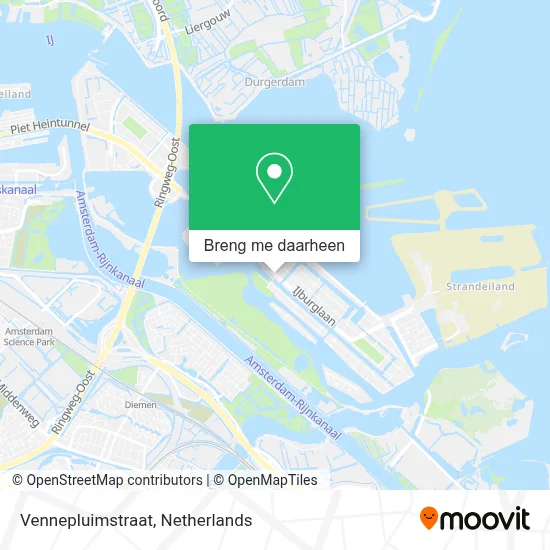 Vennepluimstraat kaart