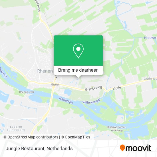 Jungle Restaurant kaart
