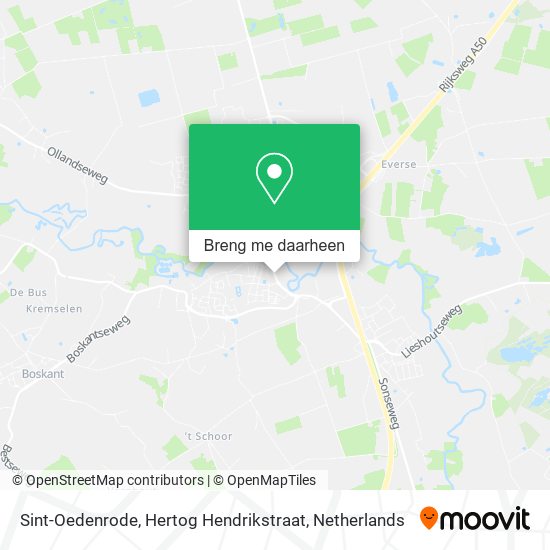 Sint-Oedenrode, Hertog Hendrikstraat kaart