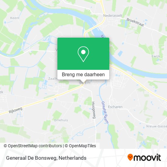 Generaal De Bonsweg kaart