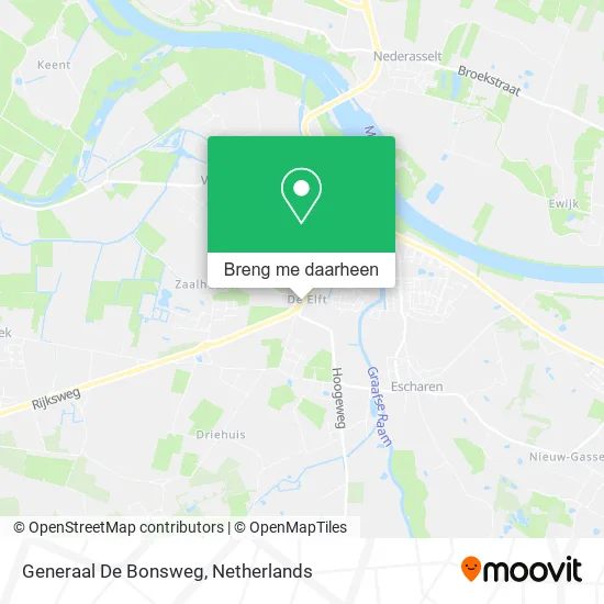 Generaal De Bonsweg kaart