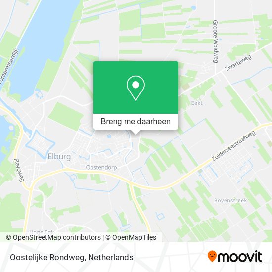 Oostelijke Rondweg kaart