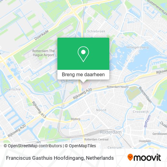 Franciscus Gasthuis Hoofdingang kaart