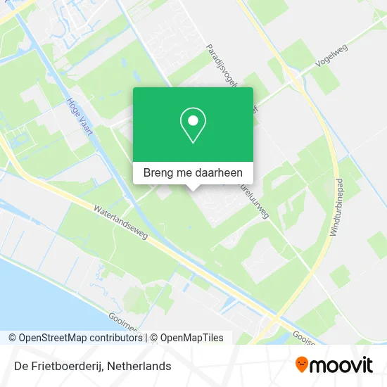 De Frietboerderij kaart