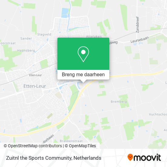 Zuitnl the Sports Community kaart
