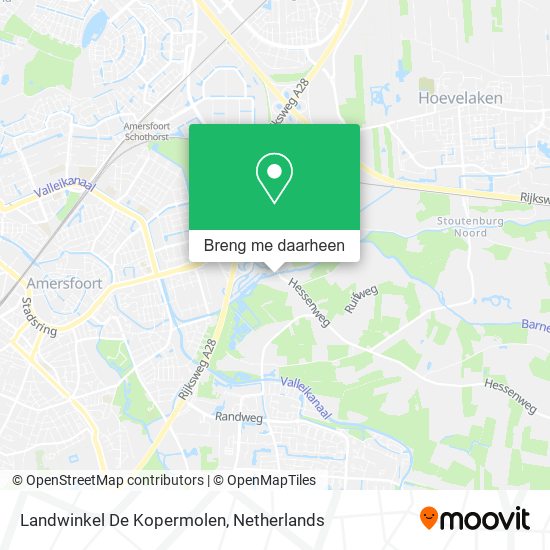 Landwinkel De Kopermolen kaart