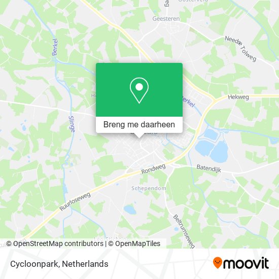 Cycloonpark kaart