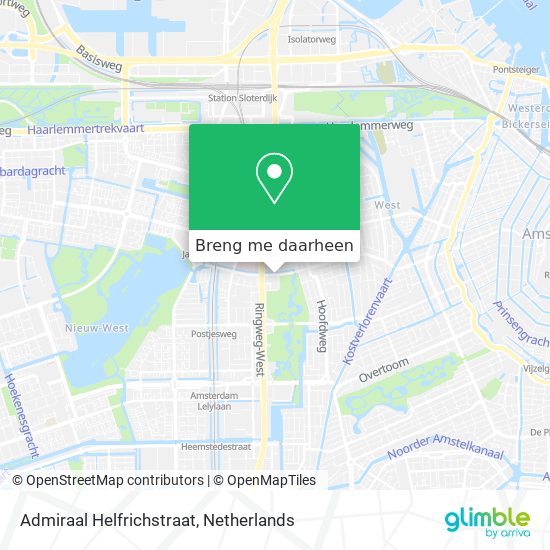 Admiraal Helfrichstraat kaart