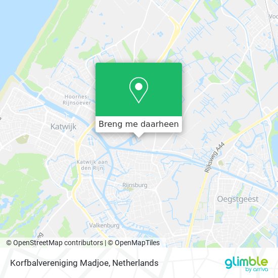 Korfbalvereniging Madjoe kaart