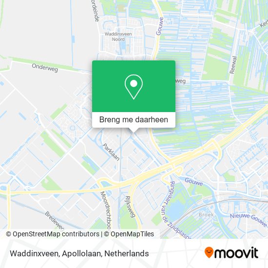 Waddinxveen, Apollolaan kaart