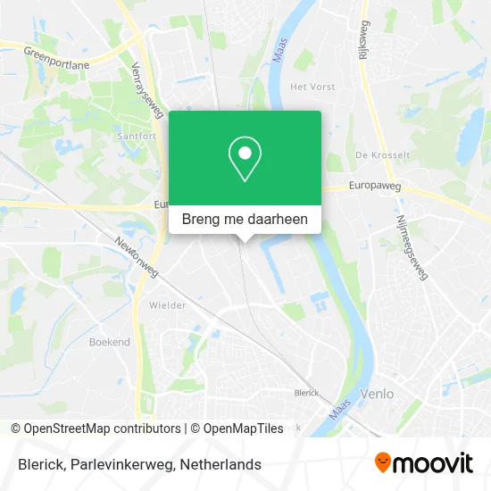 Blerick, Parlevinkerweg kaart