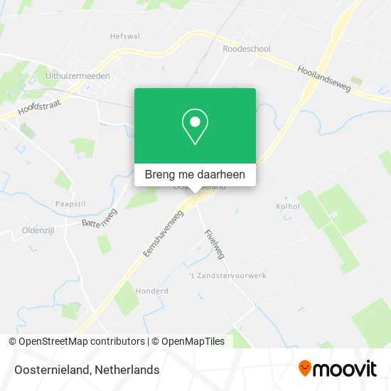 Oosternieland kaart