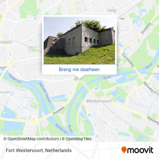 Fort Westervoort kaart