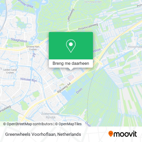 Greenwheels Voorhoflaan kaart