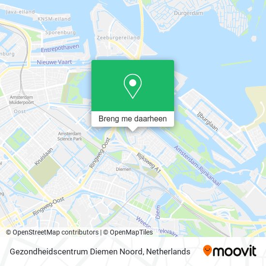 Gezondheidscentrum Diemen Noord kaart