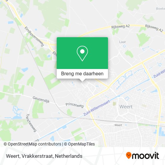 Weert, Vrakkerstraat kaart