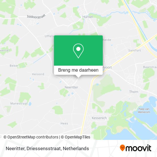 Neeritter, Driessensstraat kaart