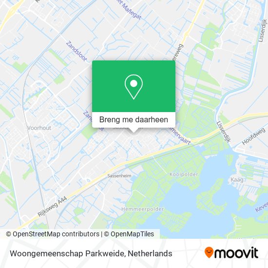 Woongemeenschap Parkweide kaart