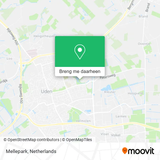 Mellepark kaart