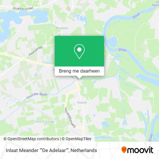 Inlaat Meander ""De Adelaar"" kaart