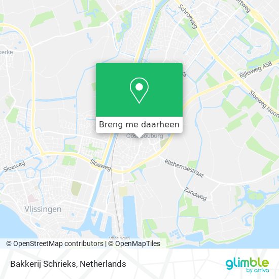 Bakkerij Schrieks kaart