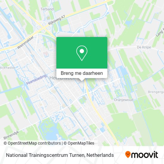 Nationaal Trainingscentrum Turnen kaart