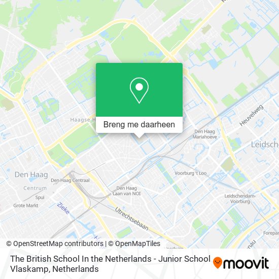 The British School In the Netherlands - Junior School Vlaskamp kaart