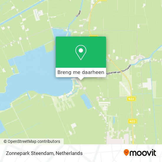 Zonnepark Steendam kaart