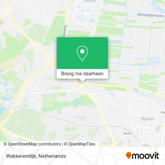 Wakkerendijk kaart