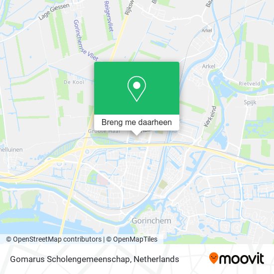 Gomarus Scholengemeenschap kaart