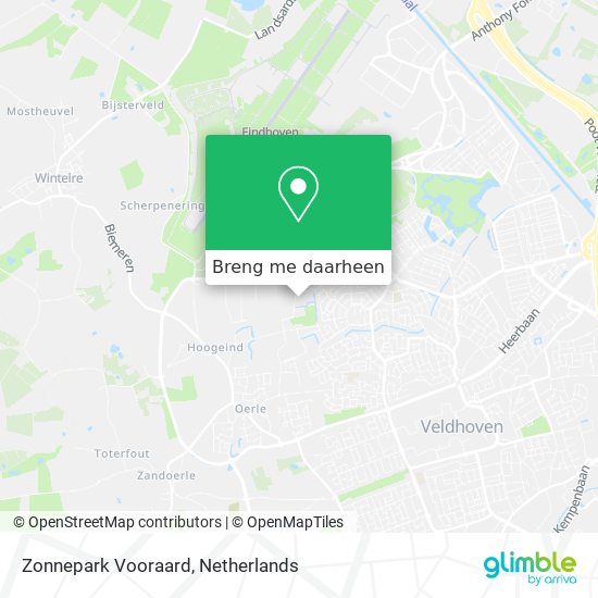 Zonnepark Vooraard kaart