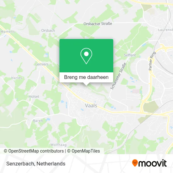Senzerbach kaart
